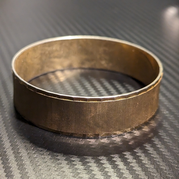 Monet Gold Brass Tone Bangle - Picture 1 of 4